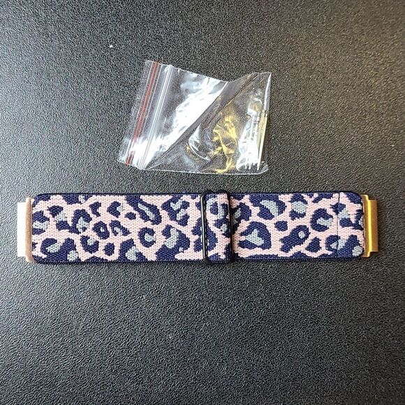 Fitbit Watch Band - Blue, Pink and Gray Leopard Design - Picture 1 of 4
